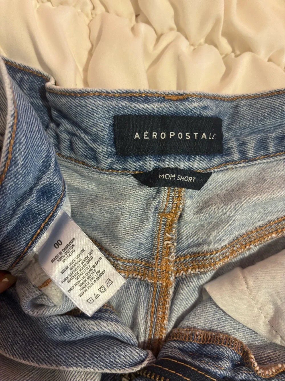 Aeropostale Light Wash Denim Shorts